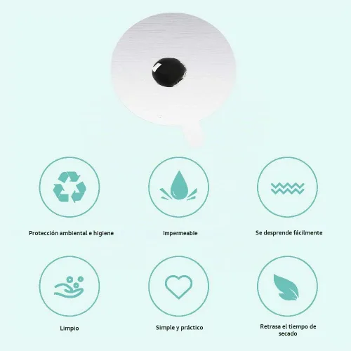 Vista 4 de 900 calcomanías desechables de 1 pulgada para pegamento para pestañas, almohadillas de palet, pegamento impermeable, calcomanías de papel