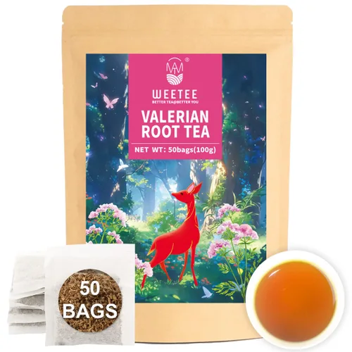 Vista 43 de WT WEETEE Bolsas de té de hierbas de manzana y canela, 60 unidades, mezcla perfecta de canela dulce, hibisco agrio, sabor natural, sin cafeína