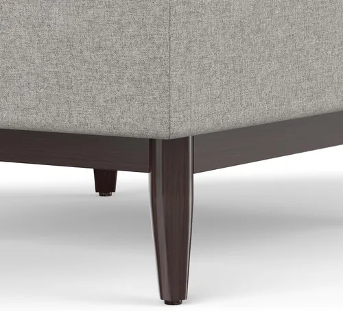 Vista 10 de SIMPLIHOME Owen Mesa de Centro Rectangular Moderna de Mediados de Siglo de 34 pulgadas de Ancho con Otomana de Almacenamiento en Tela de Poliéster