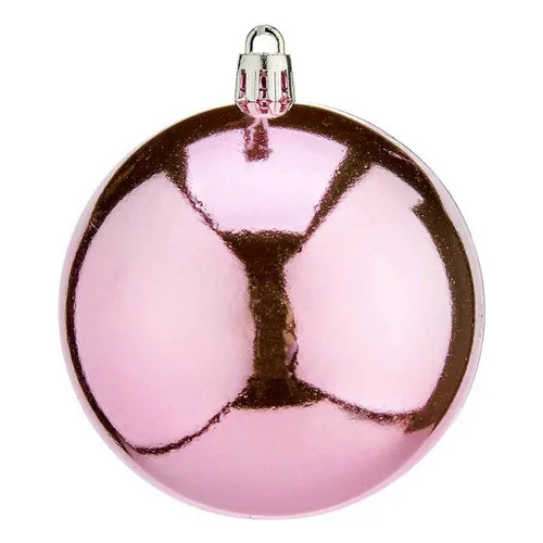 Vista 2 de Bolas de Navidad Krist+ K1912475-4 Rosa Plástico Ø 8 cm 16