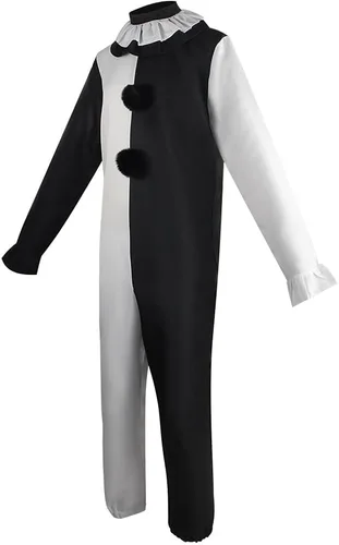 Vista 2 de Yakisle Disfraz de payaso Art the Clown Cosplay Halloween traje completo