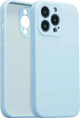Vista 47 de Funda de silicona para iPhone Air, con [protección completa de la cámara] [forro de microfibra suave antiarañazos], funda de silicona líquida ultra