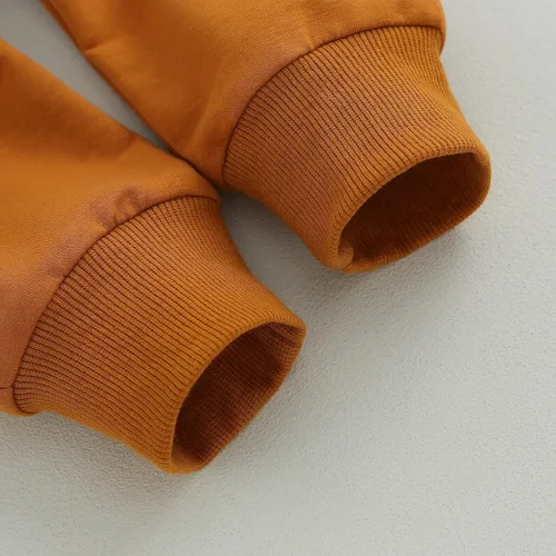 Vista 5 de Muasaaluxi Traje de Halloween para bebé recién nacido, sudadera con cuello redondo y calabaza, pantalones deportivos para otoño e invierno, 0-3T
