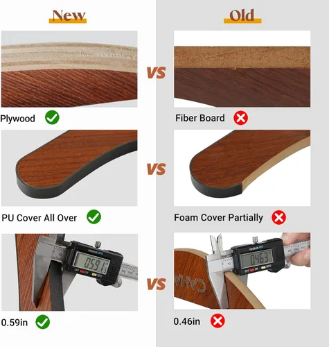 Vista 6 de CAHAYA Soporte de guitarra de madera universal plegable piso soporte para Marrón oscuro