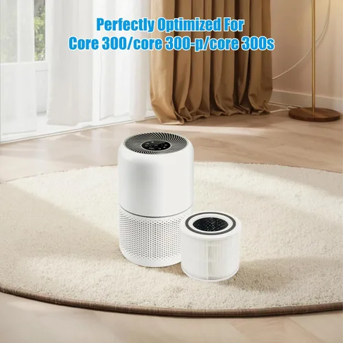 Vista 2 de Filtros de repuesto para purificador de aire, compatibles con el purificador de aire Levoit Core 300/300s, filtros purificadores de aire, filtro