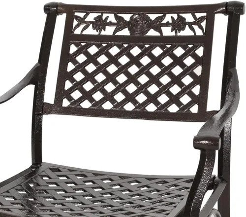 Vista 5 de Christopher Knight Home 300057 Puerta Outdoor - Juego de 4 piezas de mimbre marrón claro, gris cerámica
