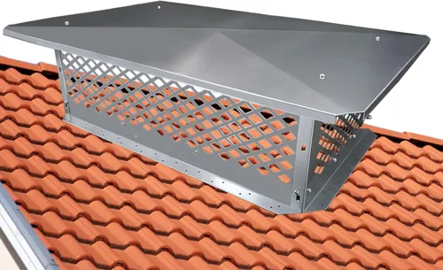 Vista 15 de Tapa de chimenea, cubierta de chimenea de 13" x 13", método de instalación inferior ajustable para adaptarse a las dimensiones exteriores