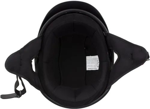 Vista 4 de Milwaukee Helmets MPH9718DOT - Casco de motocicleta de media cara negro mate 'Momentum' aprobado por puntos para hombres y mujeres, con visera