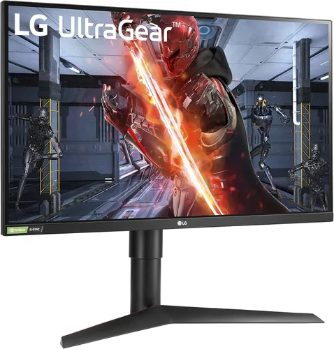 Vista 3 de LG 27GL83A-B Monitor Ultragear de juegos QHD de 27 pulgadas 2560 x 1440 IPS, 144Hz, 1ms (GtG), NVIDIA G-SYNC, AMD FreeSync, HDR10, HDMI