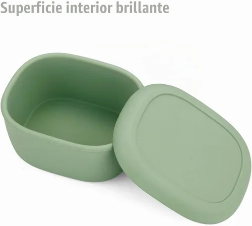 Vista 6 de PandaEar Juego de 3 contenedores de almacenamiento de alimentos de silicona con tapas, juego de loncheras Bento anidadas reutilizables, libres