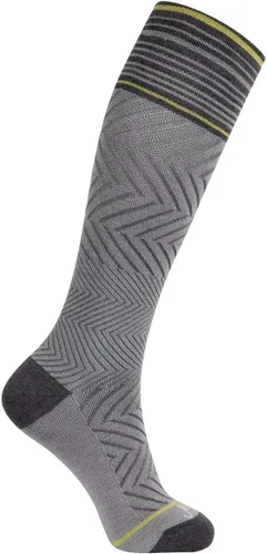 Vista 12 de ja vie Calcetines de compresión graduados de 76% lana merino para mujeres y hombres (15-20 mmHg), 2 Pares: 1 Negro Puro+1 Denim, S