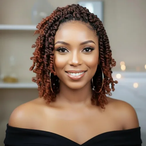 Vista 20 de Fulcrum Pelo de ganchillo Passion Twist de 8 pulgadas, 9 paquetes de cabello pretrenzado y prerrizado para mujeres negras (8 pulgadas