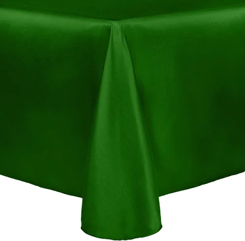 Vista 43 de Ultimate Textile Majestic - Mantel ovalado reversible Shantung Satin (52 x 70 pulgadas), color plateado Plata