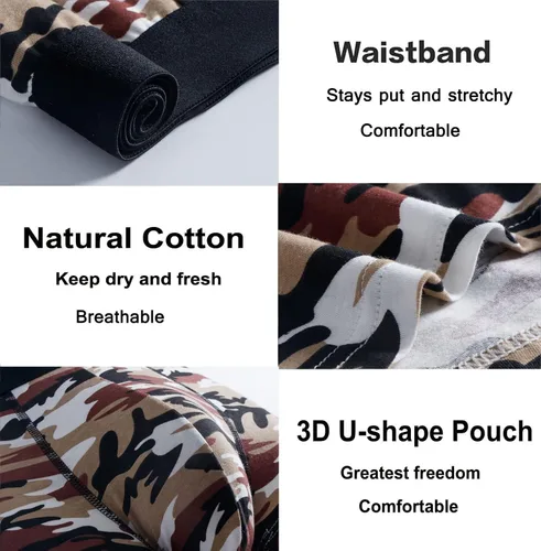 Vista 4 de Aserlin - Calzoncillos para hombre (5 unidades, algodón, sin recorrer)