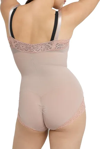Vista 3 de Maidenform Body de busto abierto para mujer, moldeador de compresión ultra firme