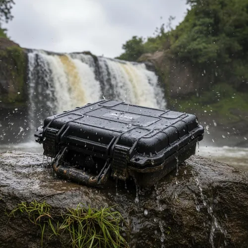Vista 5 de MEIJIA Funda rígida impermeable para cámara para todo tipo de clima, estuche rígido, con espuma de ajuste personalizado incluida, negro elegante