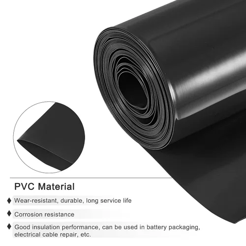 Vista 3 de MECCANIXITY - Tubo termorretráctil de PVC para envolver baterías, 14 mm de diámetro, 23 mm de ancho plano, 3 metros (10 pies) de longitud, negro