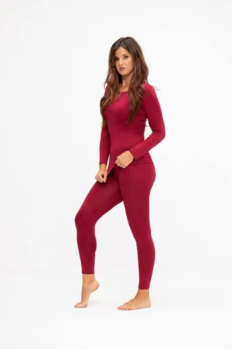 Vista 4 de DEVOPS Conjunto de ropa interior térmica para mujer