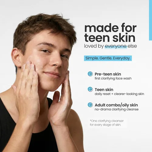 Vista 6 de Natural Outcome Jabón Facial para Adolescentes Loción Limpiadora Facial Diaria de Espuma Suave para Niños y Niñas Ingredientes Naturales No