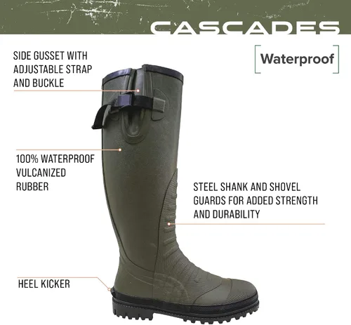 Vista 2 de FROGG TOGGS Mens Cascades Waterproof Rubber Knee Boot