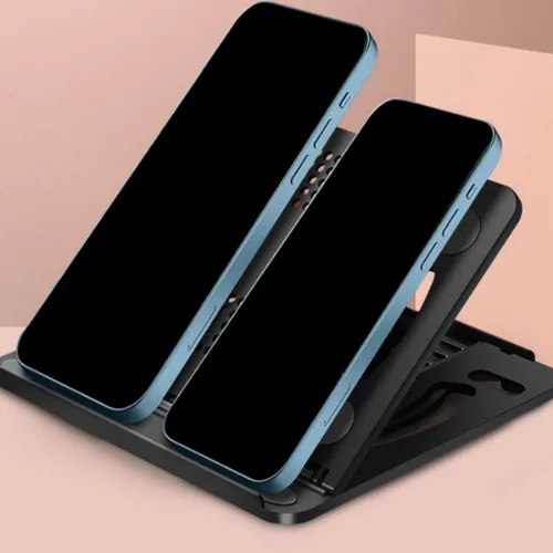 Vista 3 de Soporte plegable para portátil con 8 posiciones, soporte de plástico