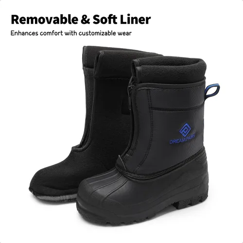 Vista 2 de DREAM PAIRS Boys Girls Waterproof Winter Snow Boots