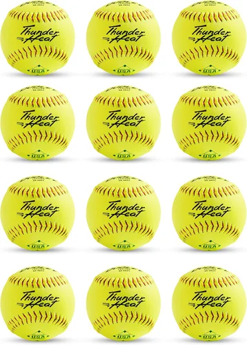 Vista 2 de Dudley Slowpitch Softballs Official USASB & USSSA Multiple 12 Count Options