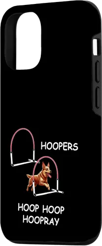 Vista 2 de iPhone 15 Dog Agility Dog Hoopers - Aussie Heeler - Hoop Hoop Hoopray Case