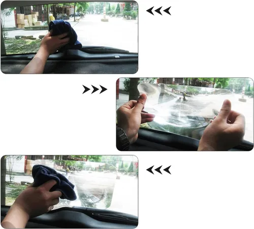 Vista 2 de Lente trasera gran angular para automóvil, lente de ventana de estacionamiento invertida, lentes traseras transparentes para Hatchback, minivan, S