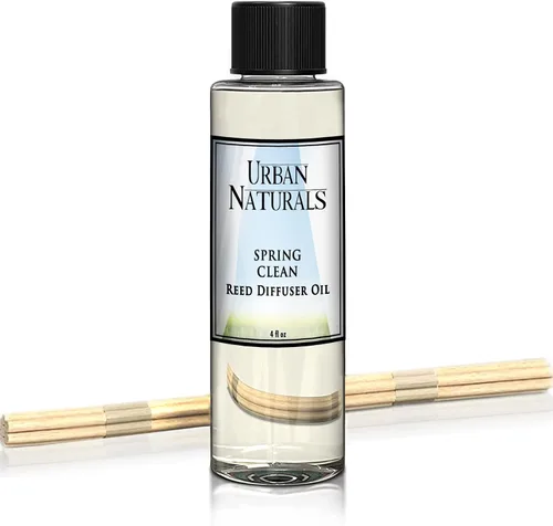 Vista 82 de Urban Naturals Recambio de aceite difusor de varillas ámbar y lavanda, lavanda relajante, ámbar cálido, aroma calmante para habitación, 4 onzas +