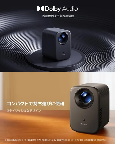 Vista 5 de Xiaomi Proyector inteligente L1 con Google TV Mini proyector para el hogar, proyección de techo Full HD 200 lúmenes ISO de hasta 120 pulgadas