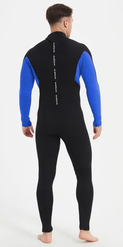 Vista 2 de Mens 5mm Full Wetsuit Ultra-Stretch Neoprene Surfing Diving Suit