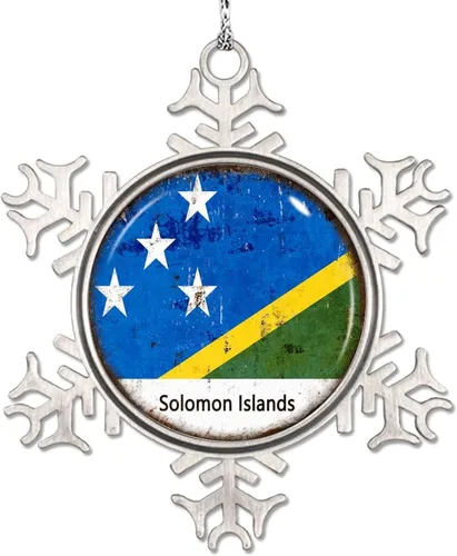 Vista 8 de Adornos de Navidad con bandera palestina 2023, adorno de copo de nieve para decoración de árbol de Navidad, decoración de árbol de Navidad