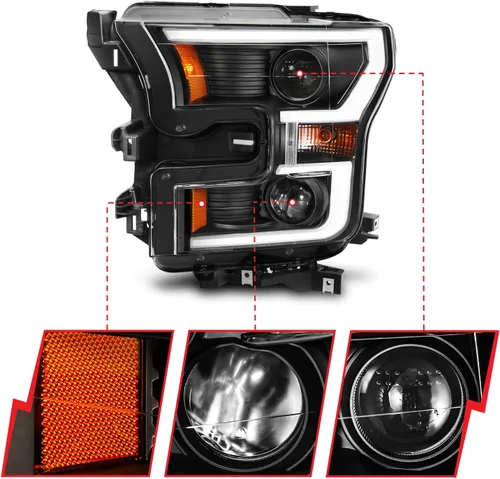 Vista 3 de ANZO USA 111357 - Conjunto de luces delanteras