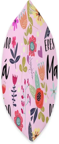 Vista 2 de La Mejor Mama del Mundo in English Regalos Mejor Mama del Mundo in English Almohada Dia de la Madre, 16x16, Multicolor