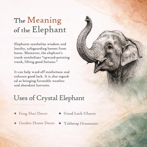 Vista 2 de Amogeeli Figura de elefante de cristal curativo de 1.5 pulgadas, tronco tallado a mano, estatua de animal de piedra de elefante, decoración