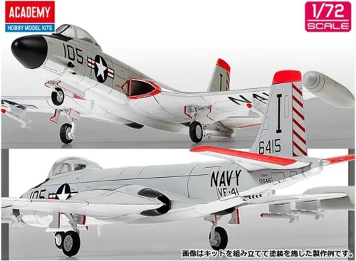 Vista 3 de Academy 1:72 - USN F2H-3 Banshee VF-41 Ases Negros