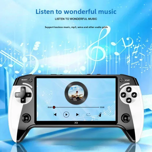 Vista 6 de X9 Retro Handheld Game Console-Handheld Game Console with HD 5.5-inch IPS Screen Classic Video Games Supports TV Connection,10+ Emulators & 5-Hour