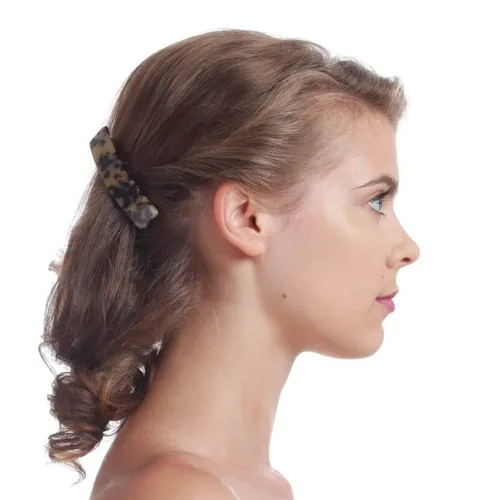 Vista 4 de Pasadores de pelo para mujer, pasador de pelo francés, pinzas pequeñas de acetato para el cabello, pasador antideslizante, accesorios