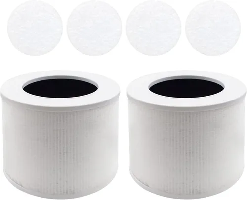 Vista 8 de Filtro de repuesto para purificador de aire, miniRF, compatible con LEVOIT Air Purifier Core Mini (2 filtros+4 almohadillas aromáticas)