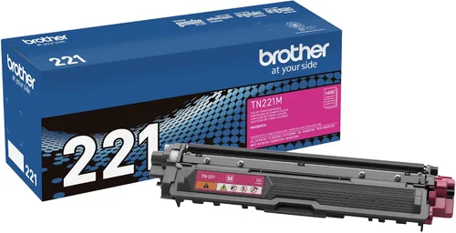 Vista 10 de Cartucho de tóner Brother TN221BK, tóner negro de repuesto, rendimiento de hasta 2,500 páginas, cartucho de reposición Amazon Dash, TN221