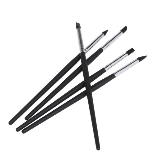 Vista 5 de 5 unids negro resina dental pincel plumas Dental Shaping Silicona diente herramienta