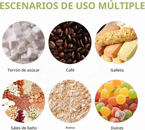 Vista 7 de Recipientes herméticos de almacenamiento de alimentos, frasco de vidrio con cuchara de madera y tapas, frascos de 20 oz para servir sal de baño