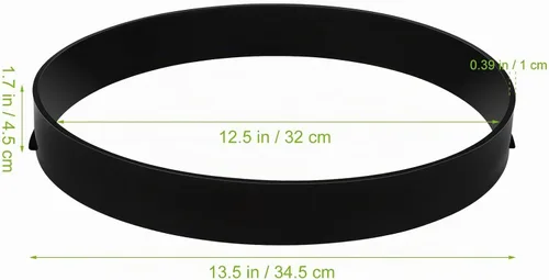Vista 4 de HANABASS Molde de plástico para hacer caminatas de hormigón, moldes redondos para pasarelas, 14.8 x 14.6 x 4.5 pulgadas