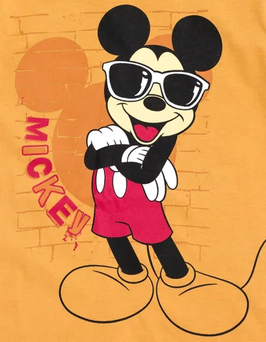 Vista 5 de Disney- Camisa de manga corta y pantalones cortos de malla de Mickey Mouse