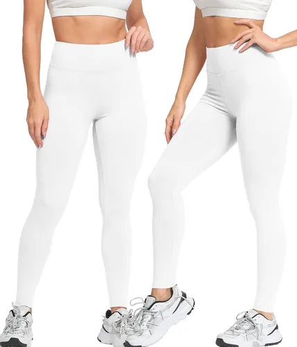 Vista 2 de Natural Feelings Leggings de cintura alta para mujer, ultra suaves, elásticos, opacos, ajustados, para yoga, talla única y talla grande