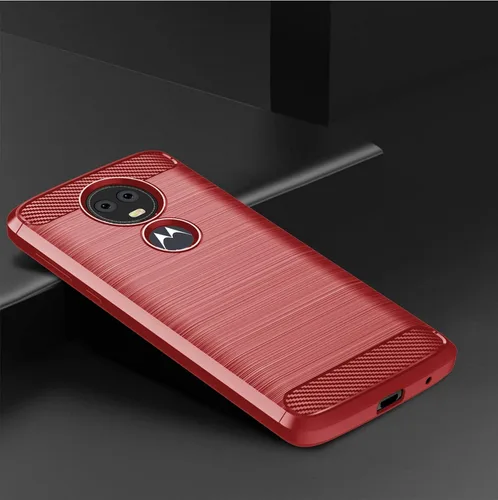 Vista 8 de Asuwish Funda protectora para Moto E5 Plus E 5 Supra con protector de pantalla y accesorios de celda de TPU suave delgada y suave, Motorola E5+ Rojo