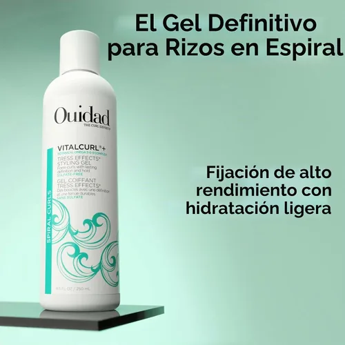 Vista 8 de Ouidad VitalCurl+ Tress Effects Styling Gel for Spiral Curls - Lasting Definition and Strong Hold, Refresh Style With Water, Retain Moisture