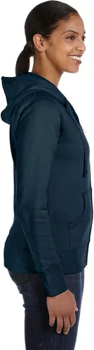Vista 2 de Econscious Sudadera con capucha para mujer, 9 onzas, orgánicareciclada, con cremallera completa EC4501