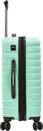 Vista 3 de U.S. Traveler Boren - Maleta de viaje de policarbonato resistente con 8 ruedas giratorias, asa de aluminio